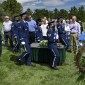 Honor Guard with flag and Urn